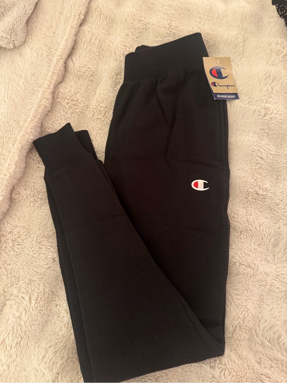 NWT Champion Reverse Weave Heavyweight Fleece Joggers Men’s Small Black
